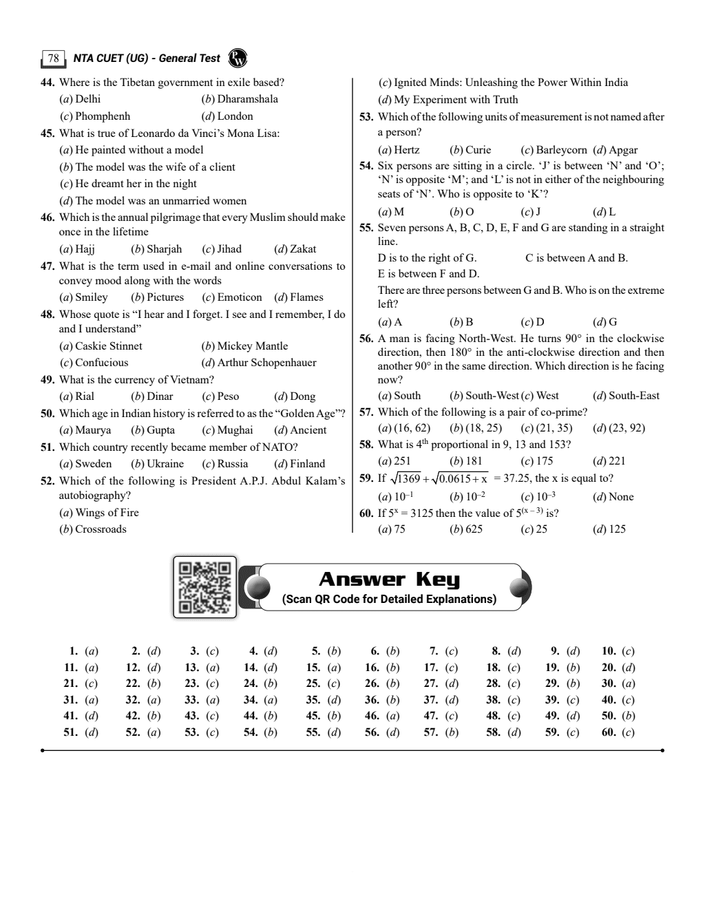 NTA CUET UG Science Stream Combined Mock Test and Past Year Papers (Physics, Chemistry, Mathematics, Biology, English, General Test) For 2024 Exam l FREE Online CBT