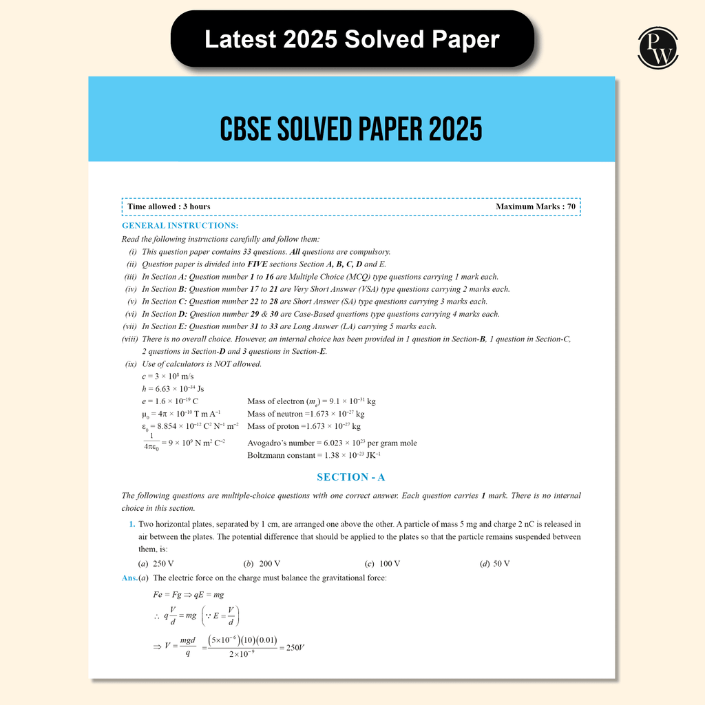 CBSE Question & Concept Bank (QCB) Class 12 Physics Chapter-wise and Topic-wise Solved Questions For 2026 Exams with 50% Competency Based Question