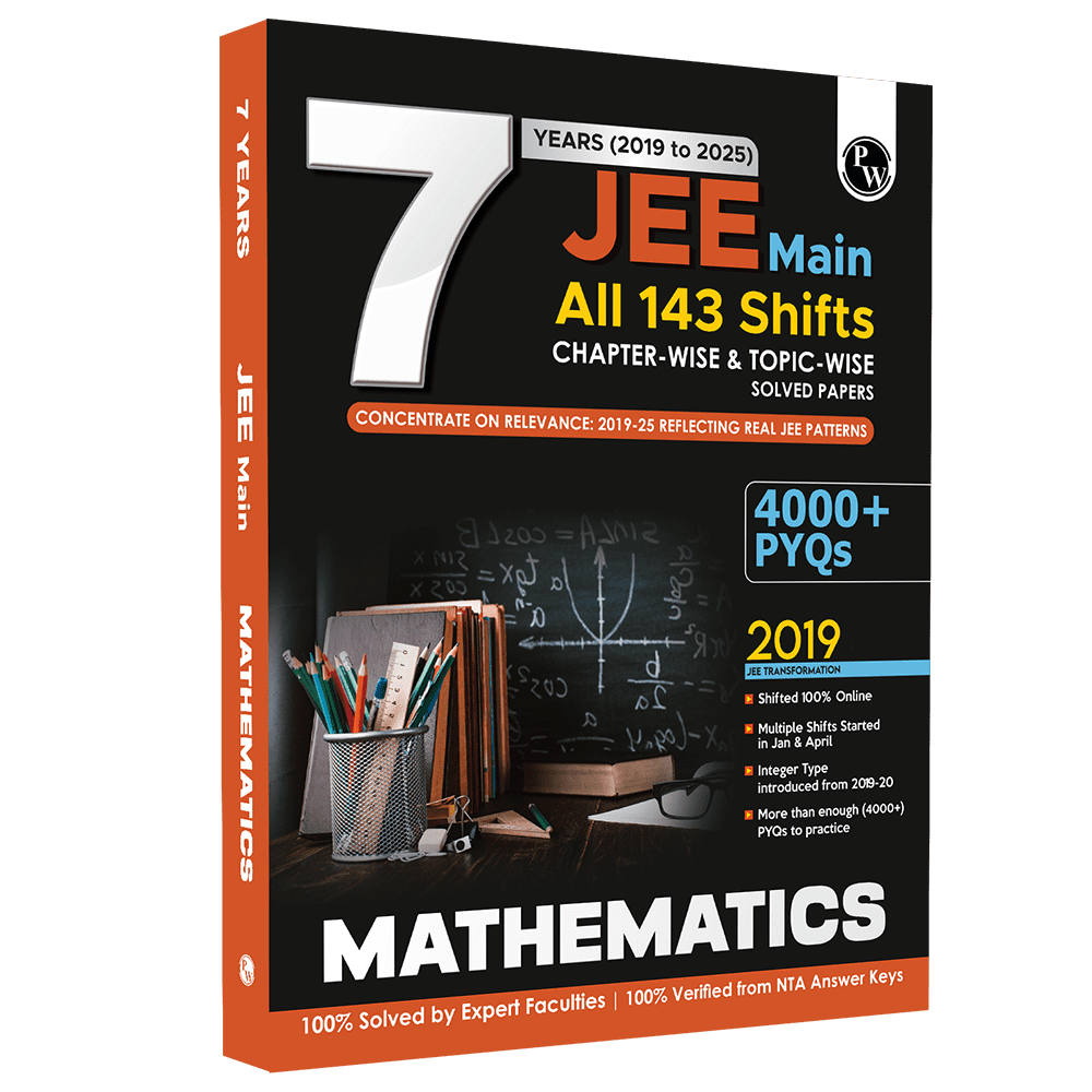 JEE Main 7 Years (2019 - 2025) Mathematics All 144 Shifts Online Previous Years Solved Papers Chapterwise and Topicwise PYQs For JEE Main 2026 Exams | Concentrate on Relevance