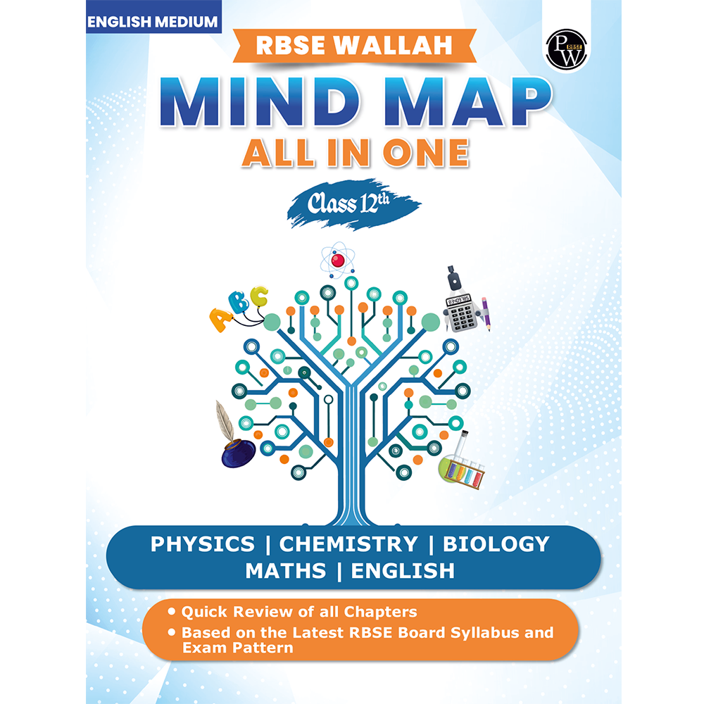 RBSE Wallah Mind Map All In One For Class 12th | Science, Mathematics & English | Last Minute Revision Notes