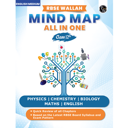 RBSE Wallah Mind Map All In One For Class 12th | Science, Mathematics & English | Last Minute Revision Notes