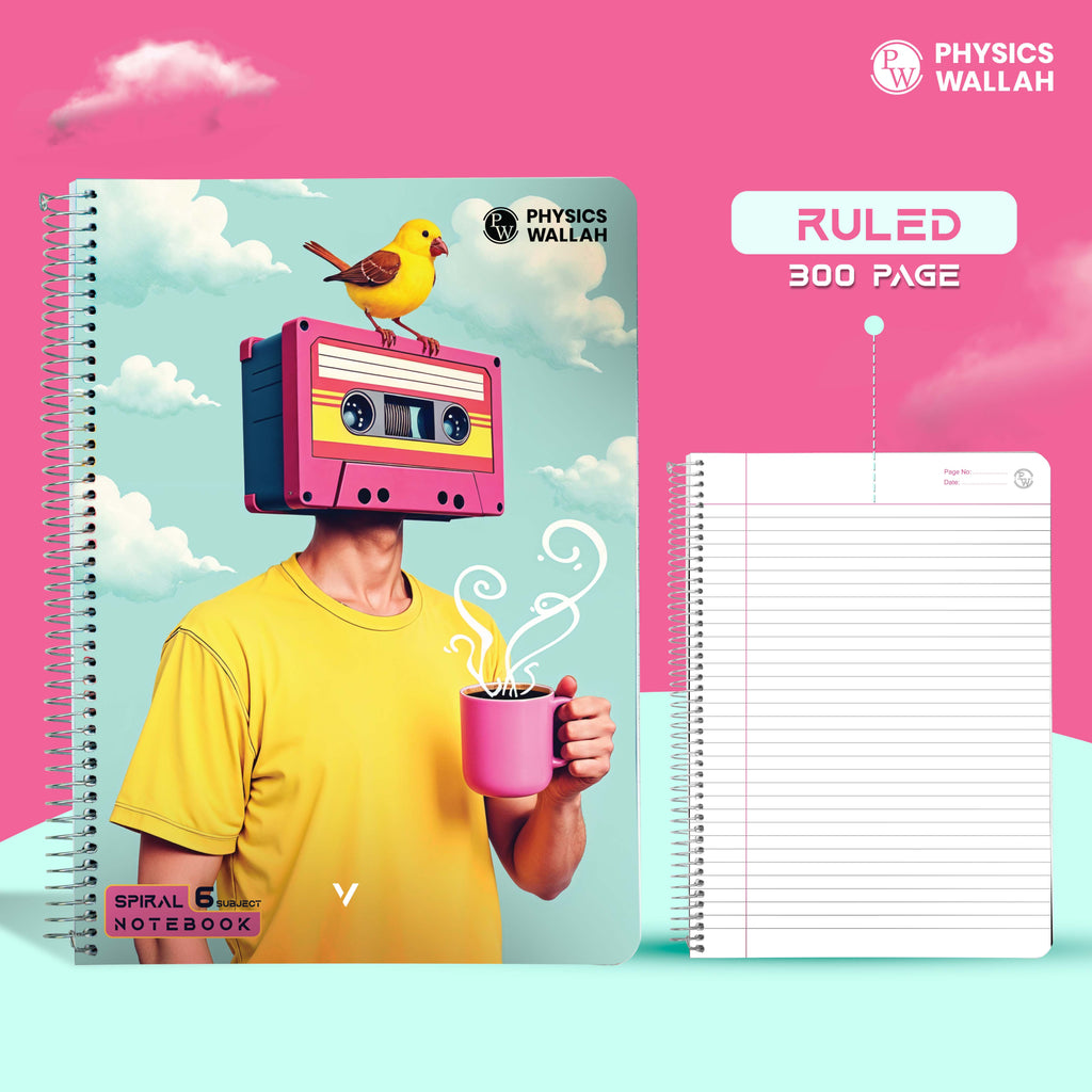 Student Practice Combo  Perfect for Question practice and notes taking (Ruled 6 subject)