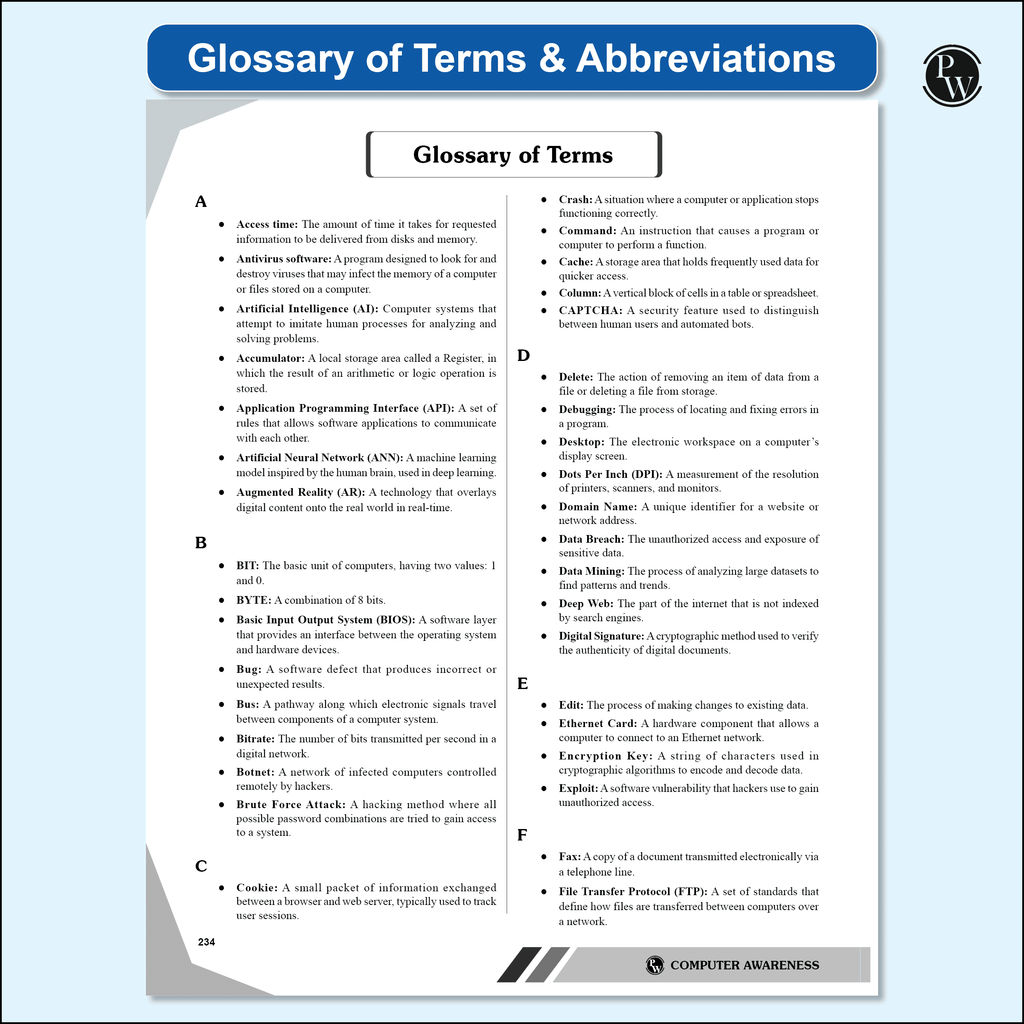 Computer Awareness (Theory and 2000+ PYQs & Practice Ques) For Banking, RRB PO, RRB Assistant, RBI Assistant, SSC CGL Tier 2, CHSL Tier 2, Railway, Delhi Police Exams 2025-2026
