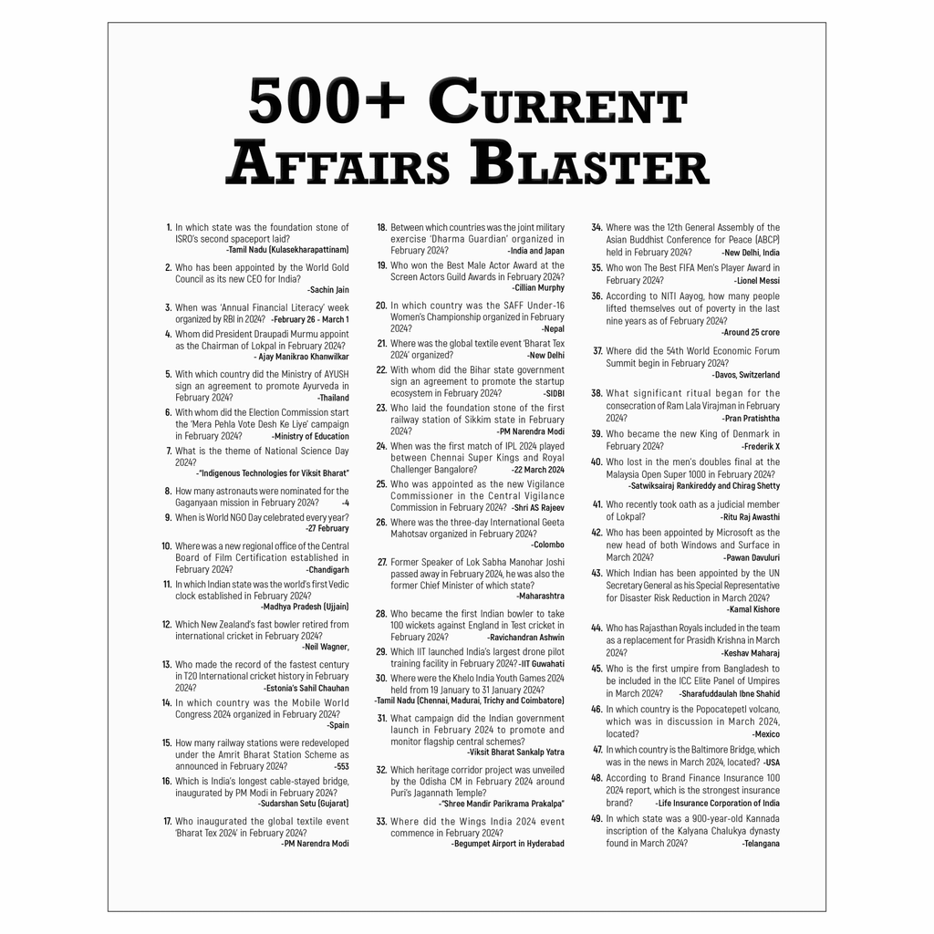 Half Yearly Current Affairs Magazine Vol 1 January to June 2024 English Edition by Mohammed Aasim Sir | For SSC, Banking, Teaching, Railway, Defence and Other Competitive Exams