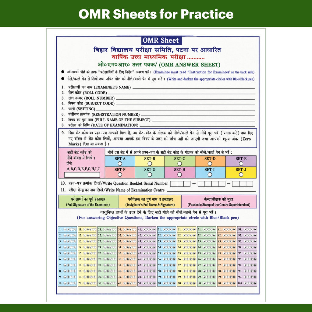 Bihar Board Class 12 JEET Guess Papers & Question Bank (Hindi Medium) Physics, Chemistry, Biology Combo Set of 3 Books For 2026-27 Exam | Chapterwise Mind Maps & PYQs, Model Papers with OMR Sheet