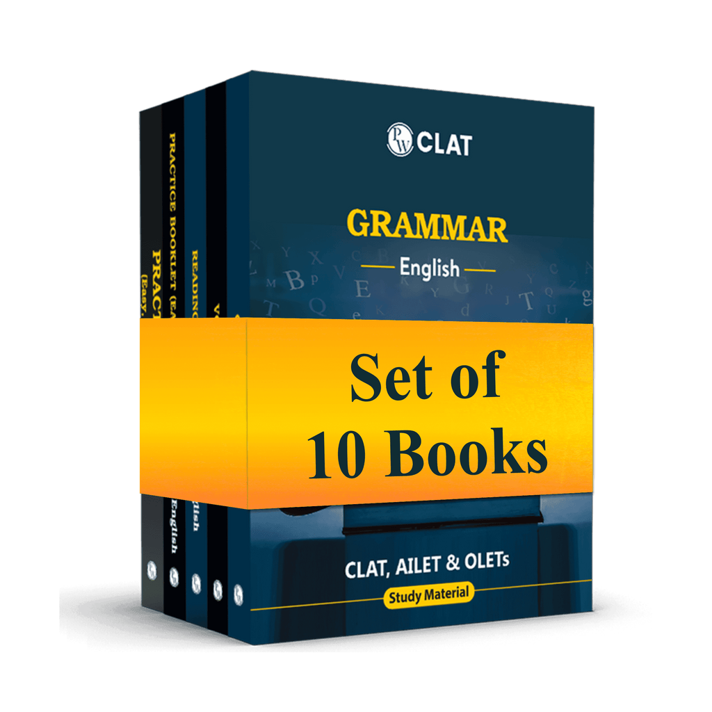 CLAT Complete English Module Set of 10 for CLAT and OLETs Exam 2025 Latest Edition