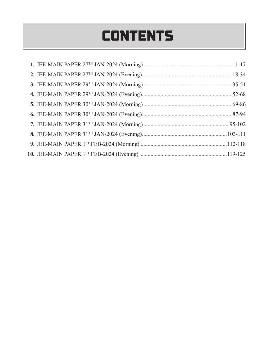 JEE MAIN 2024 January Session-1 (24 Jan-01 Feb) 10 Solved Paper with Video Solutions l PYQ's for Physics, Chemistry, Mathematics