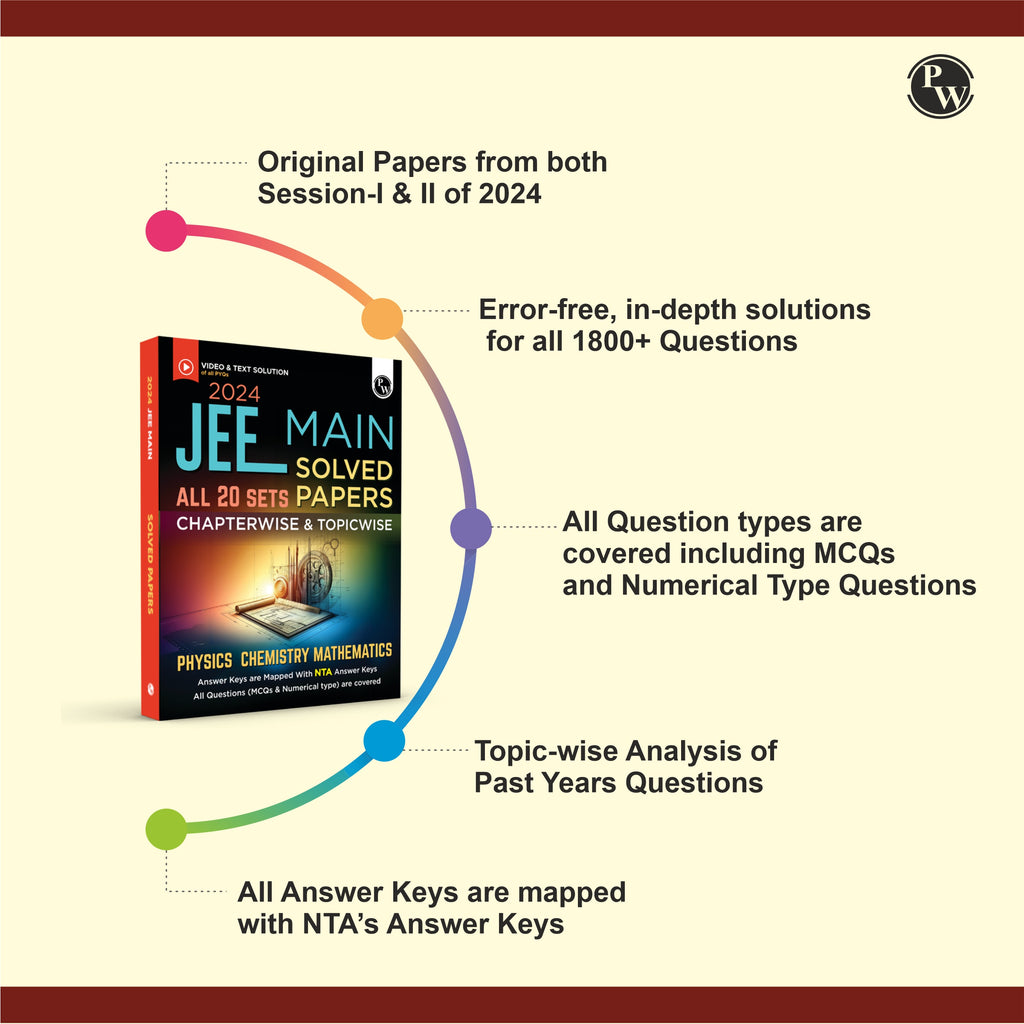 JEE Main 2024 Solved Papers All 20 Sets Chapterwise and Topicwise PYQs with Video Solutions