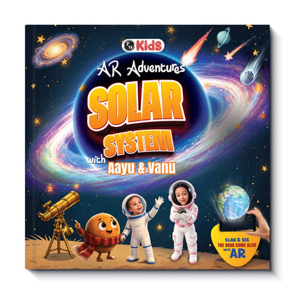 All About the Solar System For Kids AR (Augmented Reality) Adventures with Aayu & Vanu | Fun Facts, Quizzes & Space Discoveries | Learn about 8 Planets, Pluto, Rockets, Astronauts & Space Missions