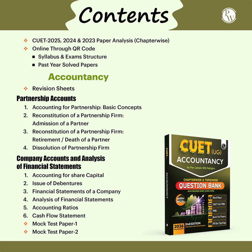 CUET(UG) Accountancy- 2025-26