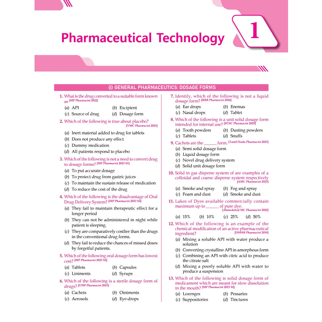 Pharmacist Pareeksha By Dr. Amit Verma | PYQs from 110 Previous Years’ Exams Papers, Subjectwise, Chapterwise & Topicwise 10,000+ MCQs With Detailed Explanations