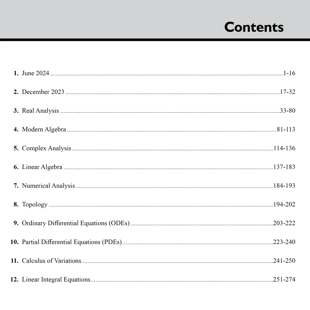 CSIR - NET Recap Mathematical Sciences Chapterwise and Yearwise Previous Years Solved Papers (PYQ) Latest 2015 June 24 Exam Questions Covered l IIT-JAM, GATE, TIFR, NBHM Exams