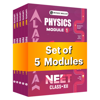 PW Lakshya For NEET Class 12 Physics Modules with Solutions Combo Set of 5 Books (2026 Edition)