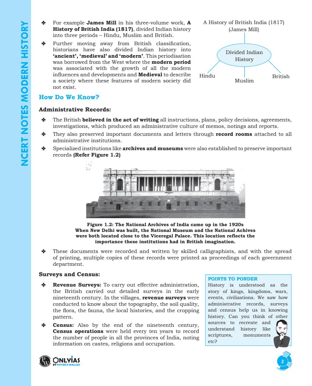 Summary of NCERT Book Modern History | Thinking points in and as 'Points to Ponder' | Intensive Use of Maps, Diagrams, and Flowcharts | Subject-Specific Workbooks for Practice