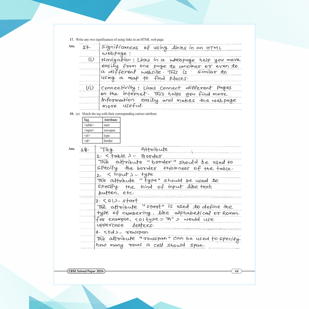 CBSE 15 Sample Question Papers Class 10 Computer Applications for 2025 Exam | Competency-Based Learning | PYQ 2024 with Topper's Explanations, CBSE SQP & CBSE Practice Questions