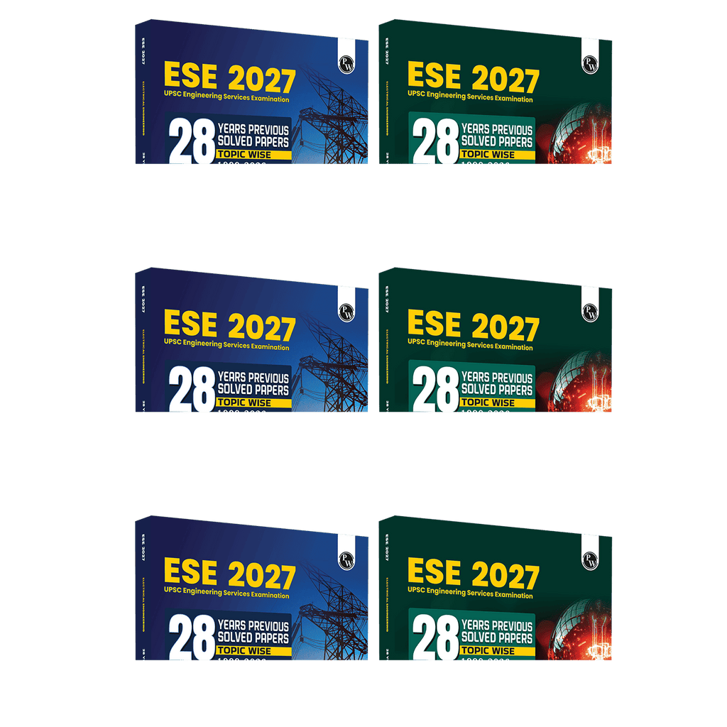 UPSC ESE 2027 Topicwise Previous Years Solved Questions Electrical Engineering Preliminary Examination Volume 1 & 2 and General Studies & Engineering Aptitude Combo Set of 3 Books
