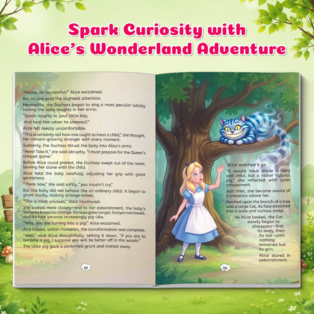 Evergreen Children’s Classics Stories (Set of 5 Books) | Illustrated Story Books For Kids | Jungle Book, Wizard of Oz, Alice in Wonderland, Little Prince and Little Princess For 6+ Years Old