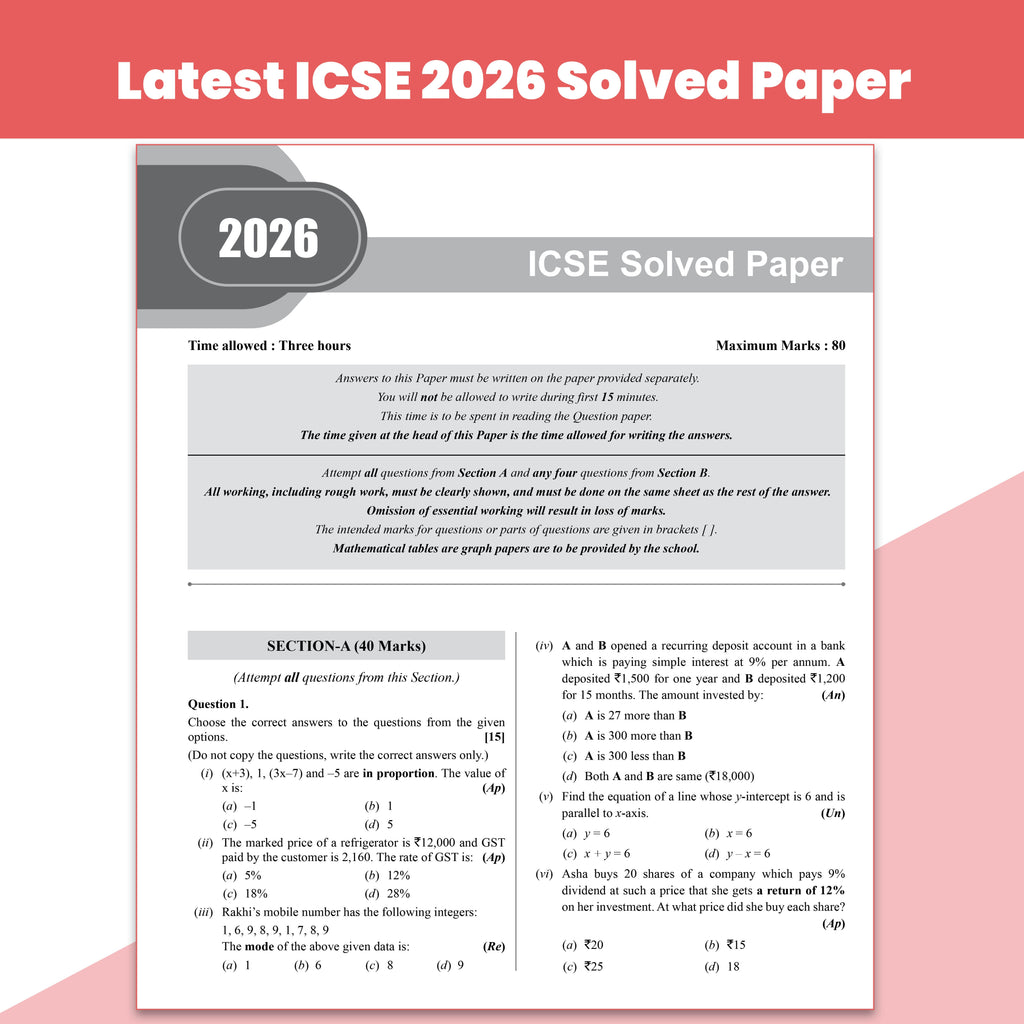 PW ICSE Class 10 Question & Concept Bank Mathematics for 2027 | Chapterwise & Topicwise By Shivangi Mam & Devansh Sir | Solved PYQs | 40% Competency & Application Based Practice Questions