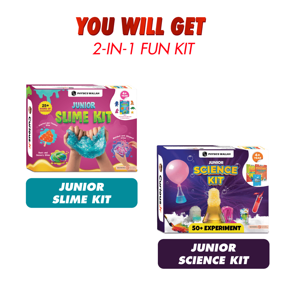 Science kit 2-in-1 Gift Set Junior Science Kit & Slime Kit for 4 to 15 Years Old Growing Kids