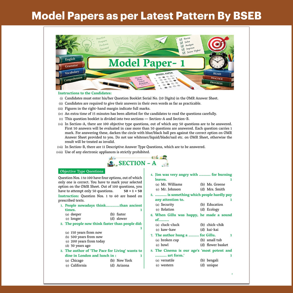 Bihar Board Class 10 English JEET Guess Papers & Question Bank By Nisha Mam For 2026-27 Exam | NEP 2020 | Chapter-wise Summaries & PYQs | Model Papers with OMR Sheet