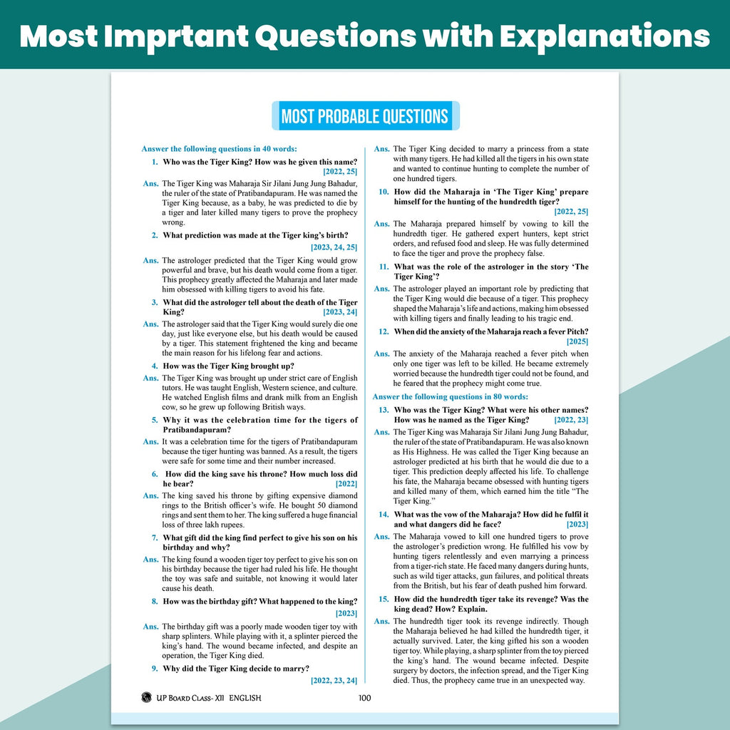 UP Board Class 12 Question Bank English Guru Mantra By Shiv Shukla For 2026-27 Exam | NEP 2020 | Chapter-wise with NCERT Exercises, Most Probable Questions, PYQs & Model Papers