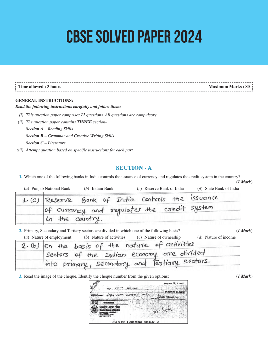 CBSE Question and Concept Bank (QCB) Class 10 Social Science For 2025 Board Exams Chapterwise and Topicwise Solved Questions