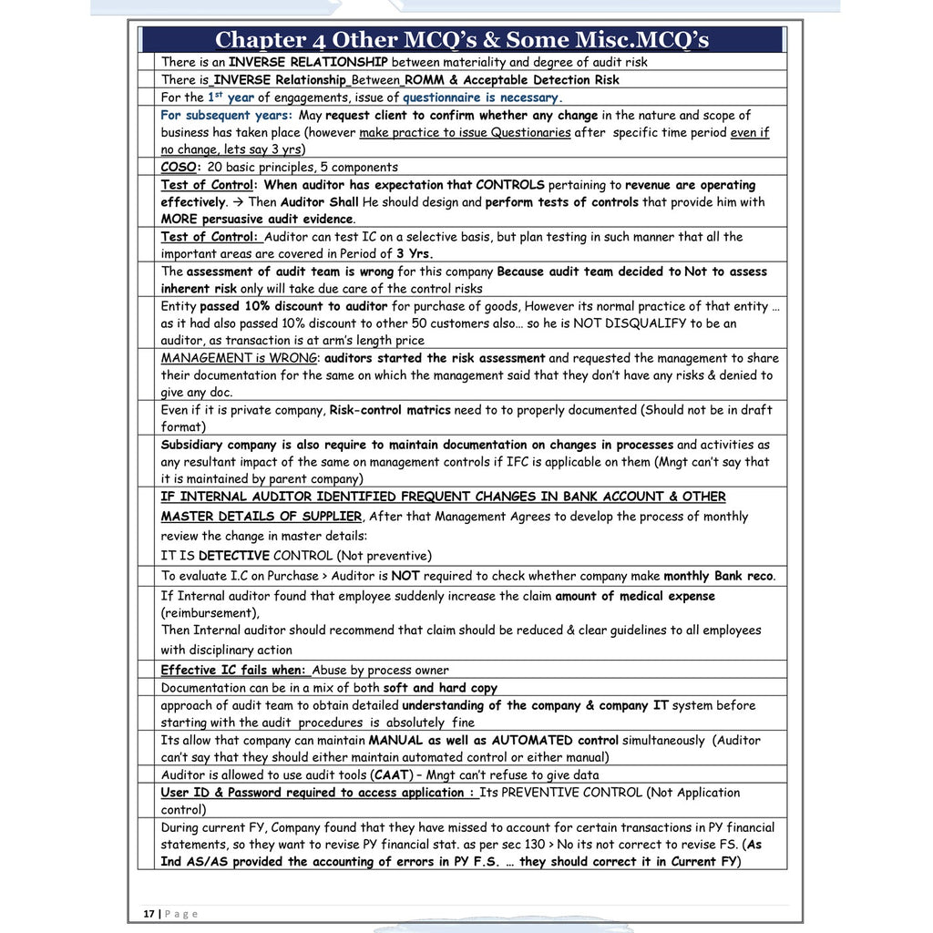 CA Final Advanced Auditing, Assurance & Professional Ethics MCQ Summary Book By CA Hemant Somani For May 2027 Exams | Concept & Questions, All ICAI SM, RTP, MTP & PYQs Covered
