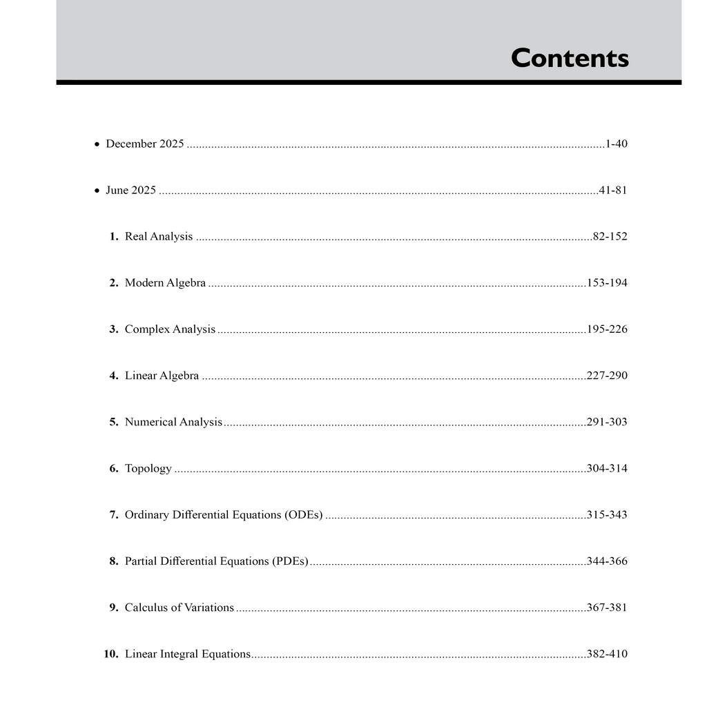 PW  CSIR NET Recap Mathematical Sciences PYQ Chapterwise & Yearwise Previous 9 Years Solved Papers (2017-December 2025) | Latest December 2025 Paper Covered l For GATE, TIFR, BARC, and IIT JAM Exams