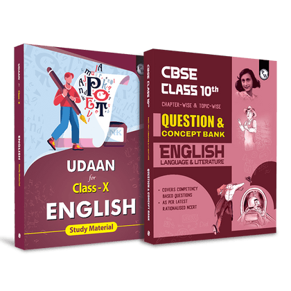 Udaan for Class 10th English + CBSE Class 10th English Language & Literature Questions & Concept Bank (2023 Edition)