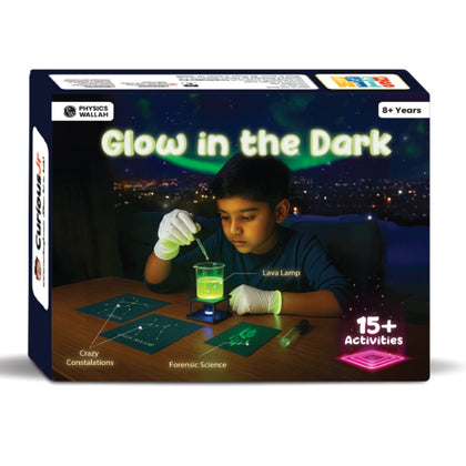 DIY Glow In the Dark Science Kit for Kids, 15+ Amazing Science Experiments, STEM Learning for 8-12 Years Old, Christmas Gift for Boys & Girls