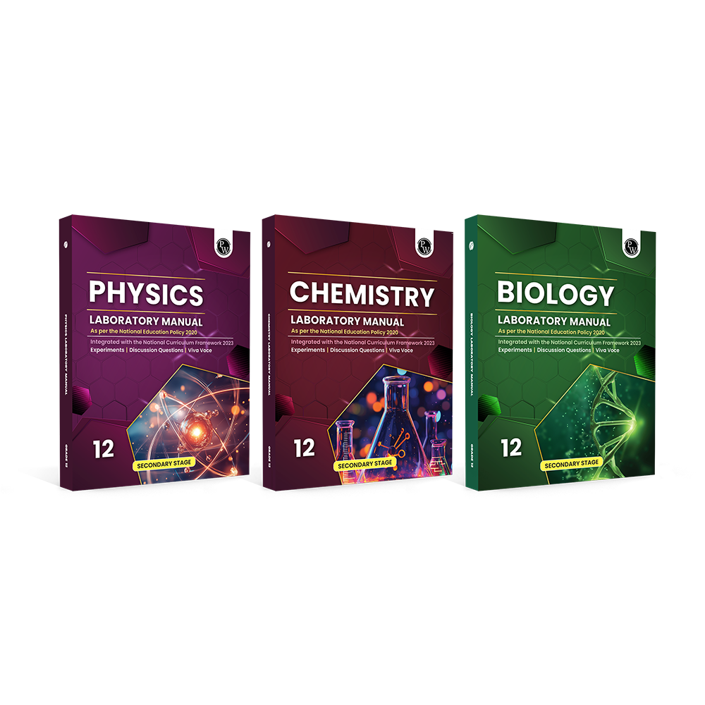 Academy Grade 12 Laboratory Manual Biology, Physics and Chemistry Combo Set of 3 Books As Per The National Education Policy 2020 | Experiments, Discussion Questions, Viva Voce
