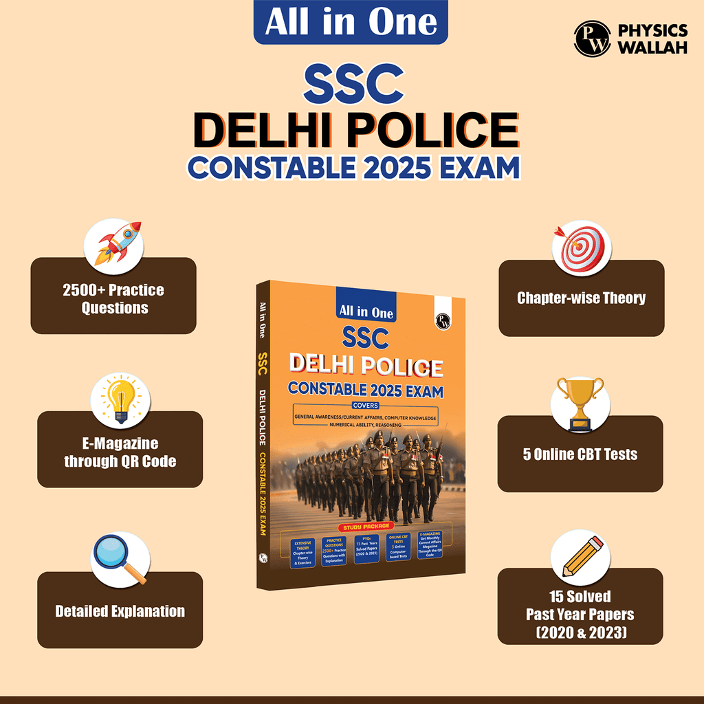 All in One SSC Delhi Police Constable 2025 Exam | Chapterwise Theory, Short Tricks, Exercises,15 Past Year Solved Papers(PYQs) 2023&2020 with 5 Online CBT Tests l English Edition