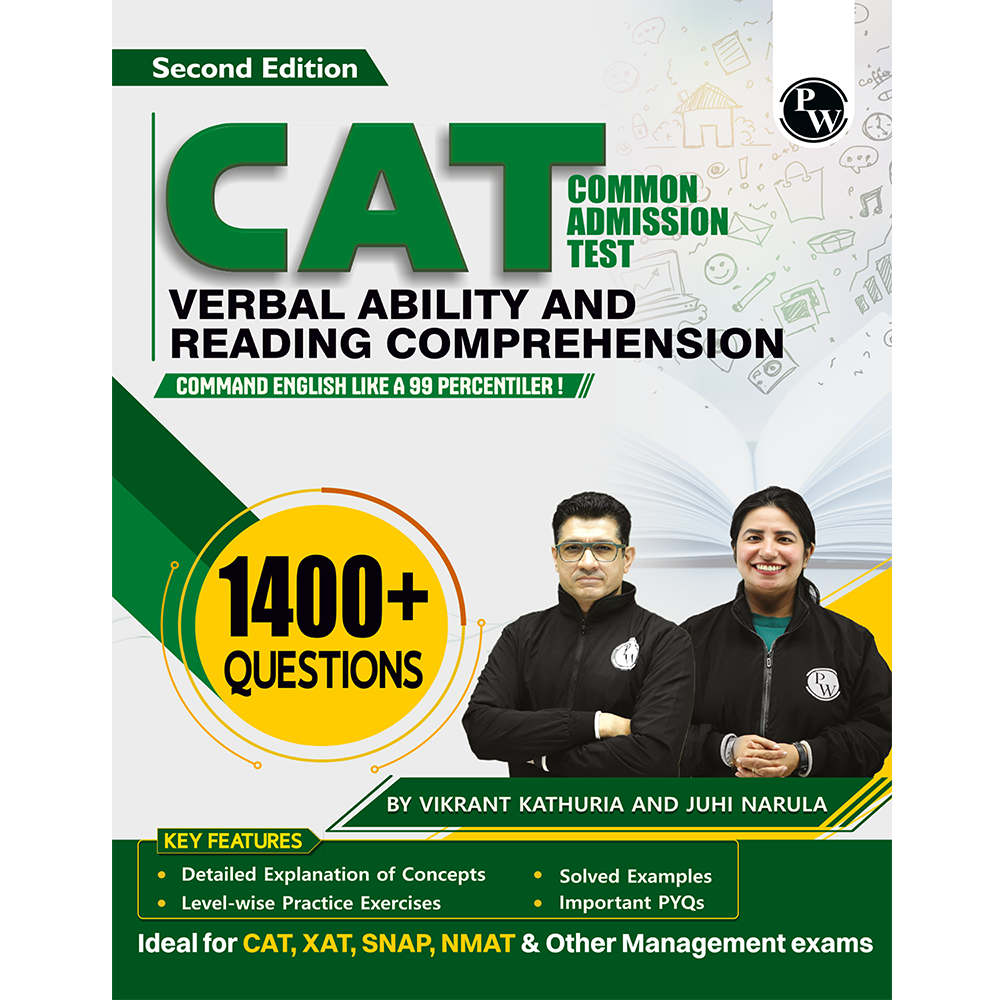 MBA Wallah Verbal Ability & Reading Comprehension CAT Book for 2027 Exam | 1400+ Questions By Vikrant Kathuria & Juhi Narula| Detailed Concept with Solved PYQs | For XAT, SNAP, NMAT