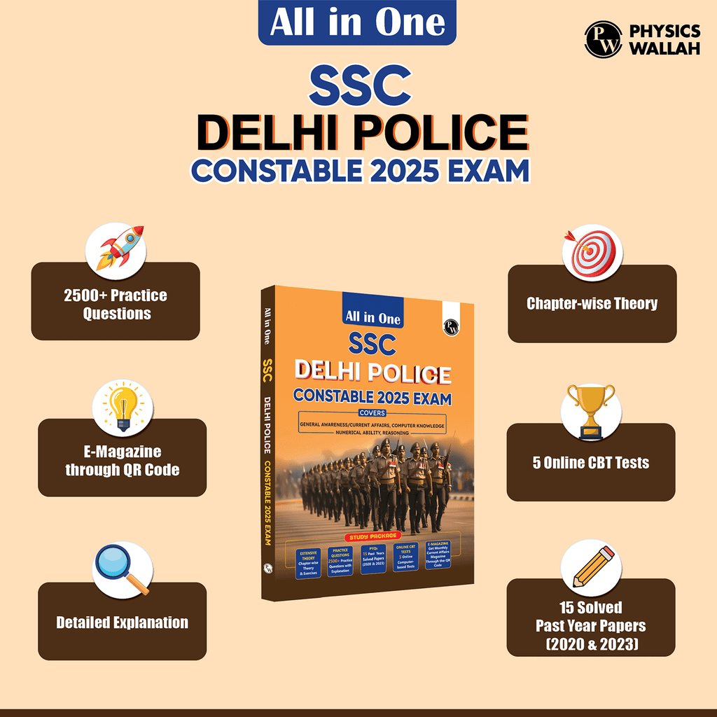 All in One SSC Delhi Police Constable 2025 Exam | Chapterwise Theory, Short Tricks, Exercises,15 Past Year Solved Papers(PYQs) 2023&2020 with 5 Online CBT Tests l English Edition