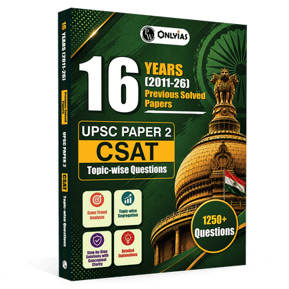 PW Onlyias UPSC CSAT 16 Years of Solved PYQs ( 2026-2011) | Paper 2 | 1250+ Topic-wise Questions with Detailed Explanations