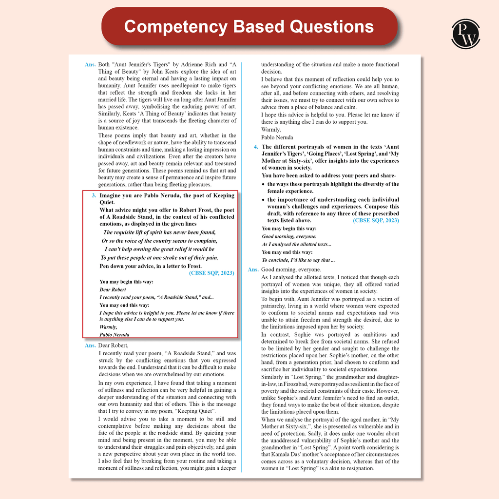 CBSE Question & Concept Bank (QCB) Class 12 English Core Chapter-wise and Topic-wise Solved Questions For 2026 Exams with 50% Competency Based Question