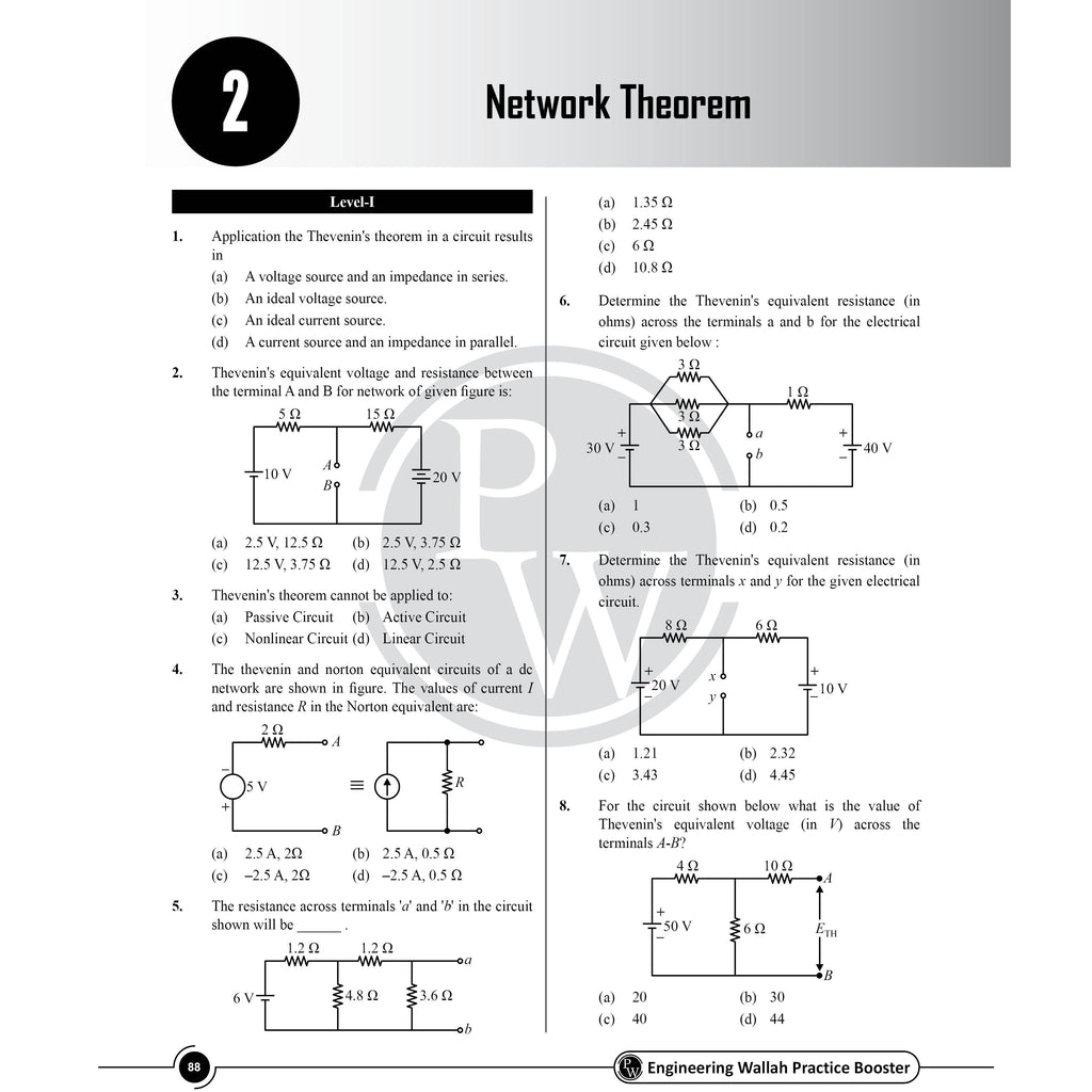 Engineers Wallah Practice Booster Electrical Engineering Volume 1 & 2 For All AE & JE Exams Combo Set of 2 Books | Chapterwise Solved PYQs | 5500+ Solved Questions