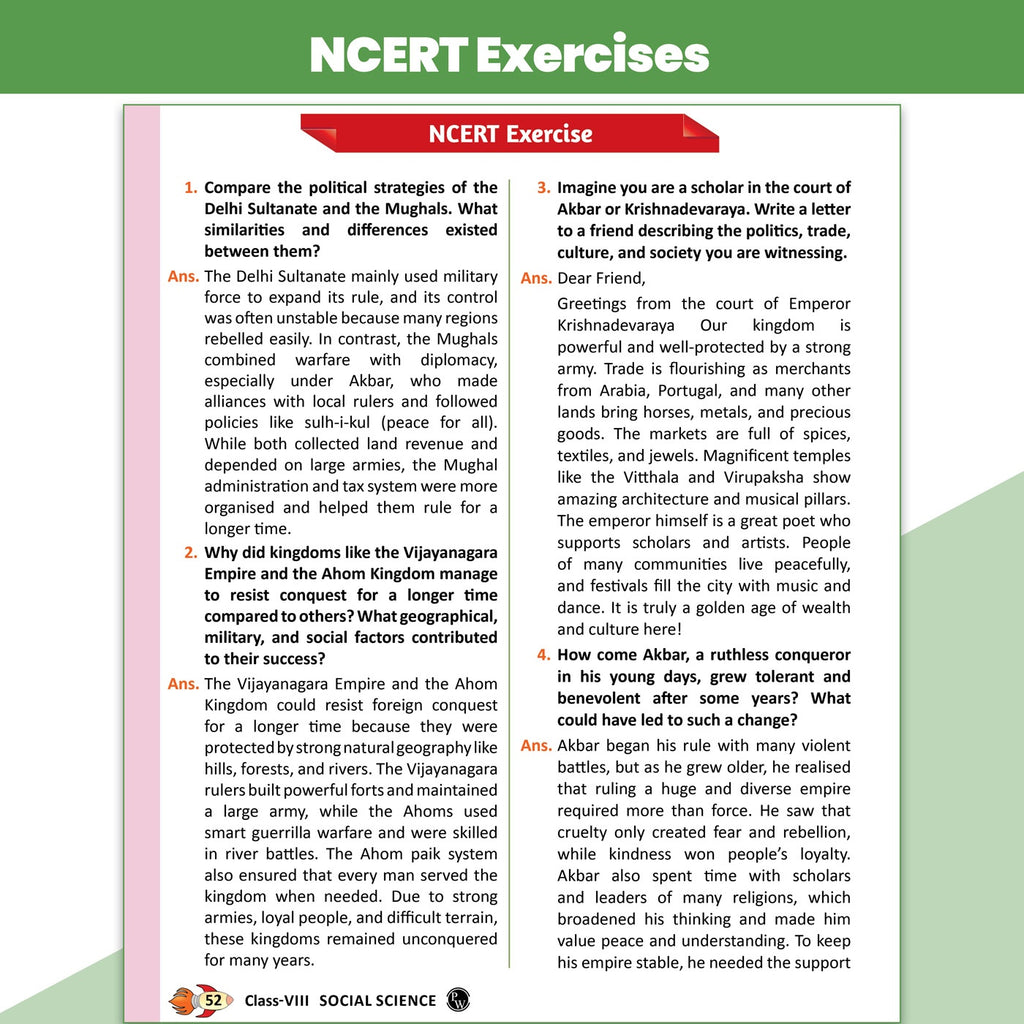 PW Concept & Question Bank Class 8 New NCERT Social Science (Exploring Society: India & Beyond) Part 1 For 2026 Exams | NCERT Based Theory, Diagrams & Activities with Competency Based Question Bank