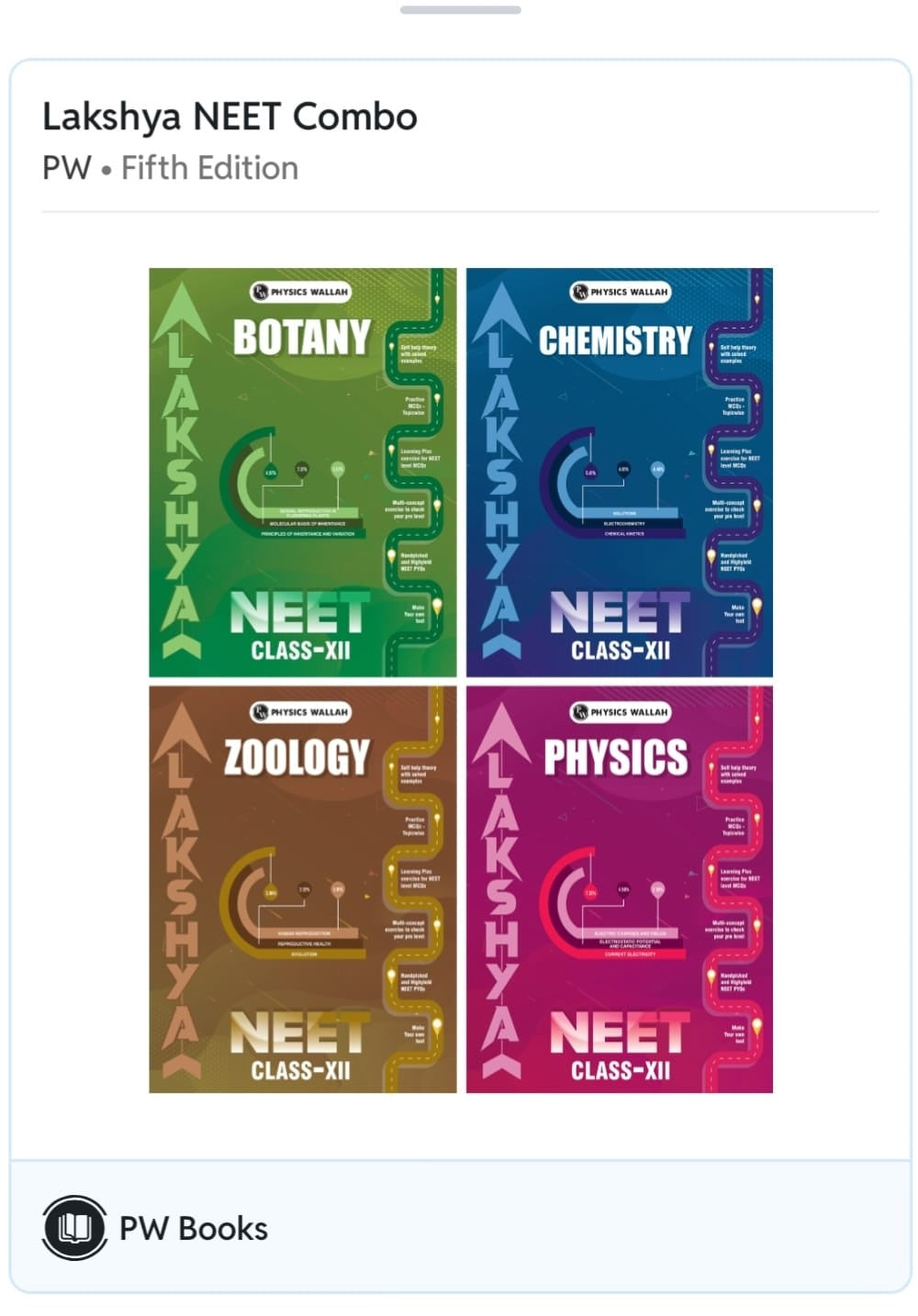 Lakshya For NEET Class 12 Physics, Chemistry, Botany & Zoology Modules and Questions Booklet with Solutions Combo Set of 15 Books (2026 Edition) With Digital Book