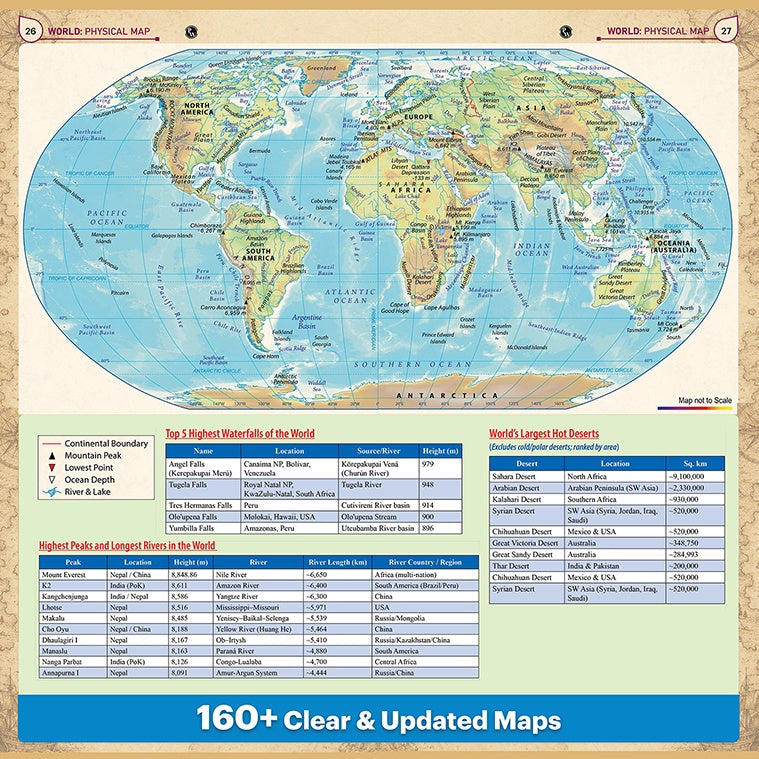 Informative Atlas - India & World | Physical, Political, Regional, Thematic Maps For School, UPSC, State PSC & Other Competitive Exams English Edition
