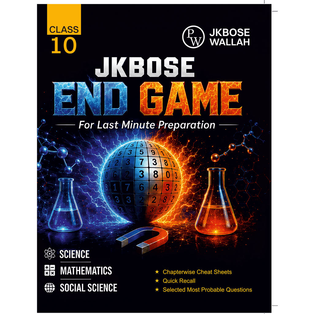 JKBose Class 10 End Game For Last Minute Preparation Book For 2027 Exams | Science, Mathematics and Social Science | Chapterwise Cheat Sheets, Quick Recall Selected Most Probable Questions