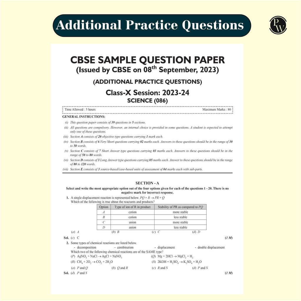 CBSE 15 Sample Question Papers Class 10 Science and Maths (Standard) Combo Set of 2 Books For 2025 Exam