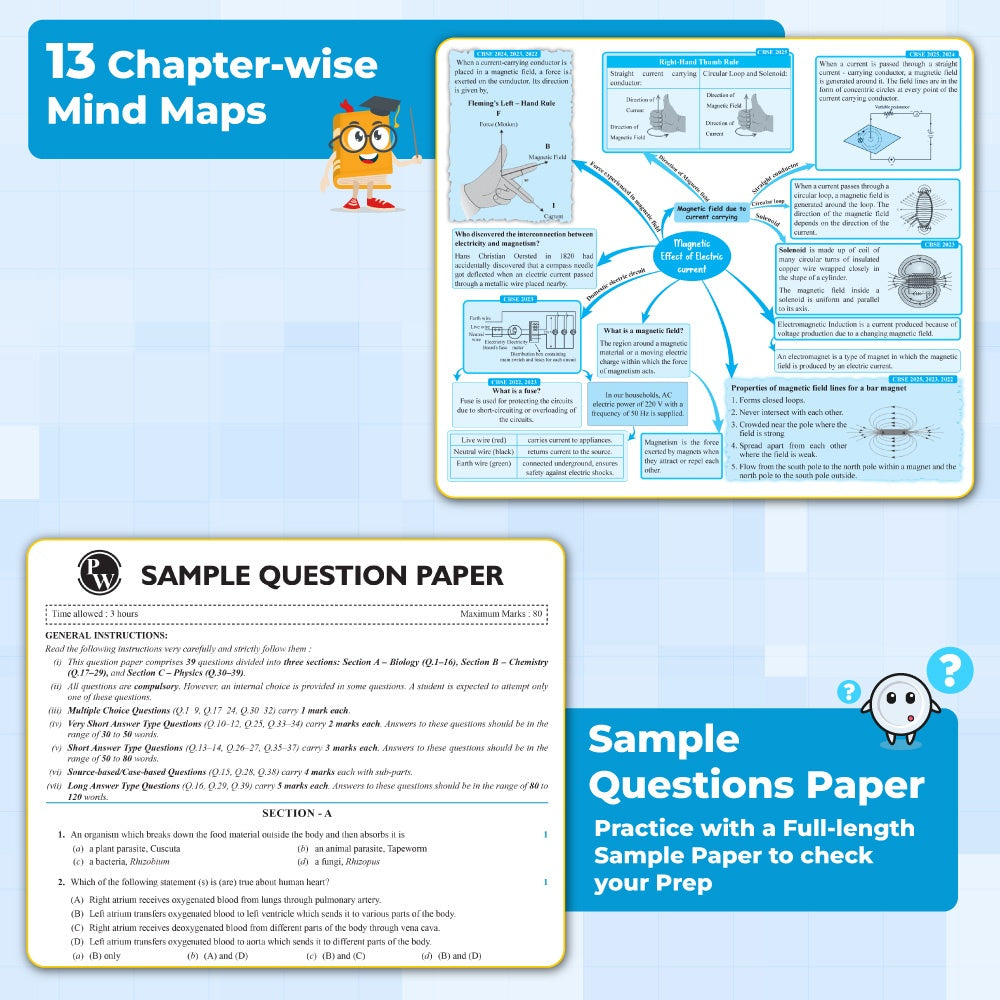 CBSE Class 10 Board Booster Mathematics Question Bank For 2026 Board Exams l 1200+ Questions l Rapid Revision l Topicwise PYQs, Mind Maps, GEM Questions & Most Probable Questions