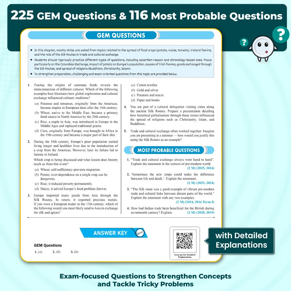 CBSE Class 10 Board Booster Social Science Question Bank For 2026 Board Exams l 1200+ Questions l Rapid Revision l Topicwise PYQs, Mind Maps, GEM Questions & Most Probable Questions