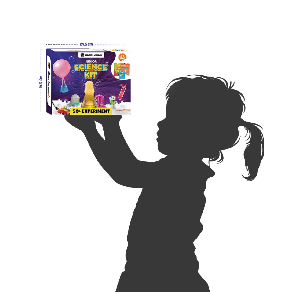 Junior Science Kit  for Girls and Boys Age 4,5,6,7,8,9,10,11,12,13,14 Years Old, Science Kit for Kids for Birthday Gifts, 50+ Experiments of Color, Craft & Science