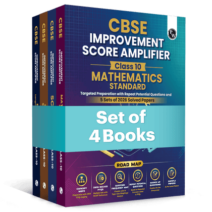 CBSE Improvement Score Amplifier Class 10 Science, Maths, Social Science, English Combo Set of 4 Books For 2026 Exams