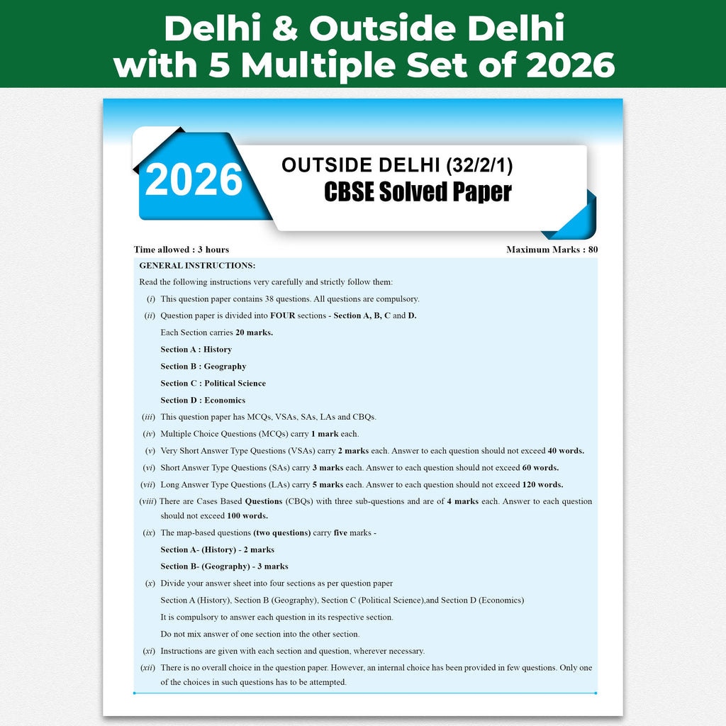 PW CBSE Class 10  Social Science PYQ Chapter-wise, Topic-wise & Typewise 10 Years Solved PYQs (2026-2016) with 5 Multiple Sets of 2026 For 2027 Board Exams | Concept Maps, Competency Tagging, NCERT References