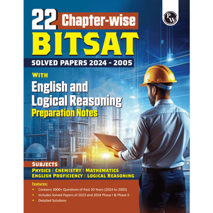 PW 22 Chapterwise BITSAT PYQ Previous Year Question Papers(2024-2005) with English and Logical Reasoning Preparation Notes | 3000+ PYQs For 2025 Exams | Physics, Chemistry & Mathematics