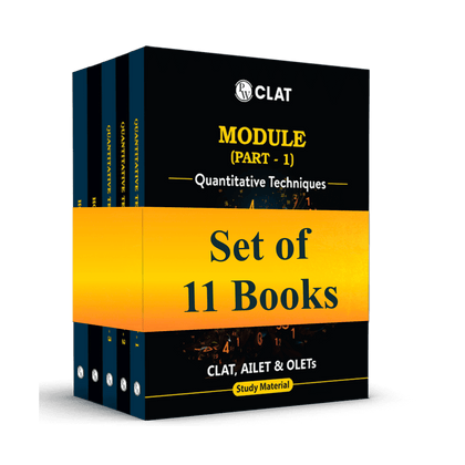 CLAT Complete Quantitative Aptitude Module Set of 11 for CLAT and OLETs Exam 2025 Latest Edition