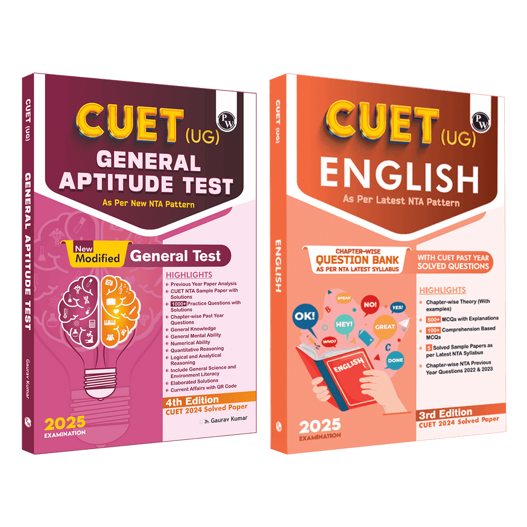 CUET (UG) General Test and English 2025 Combo Set of 2 Books l Chapterwise & Topicwise Question Bank with Past Year Questions and Mock Tests--